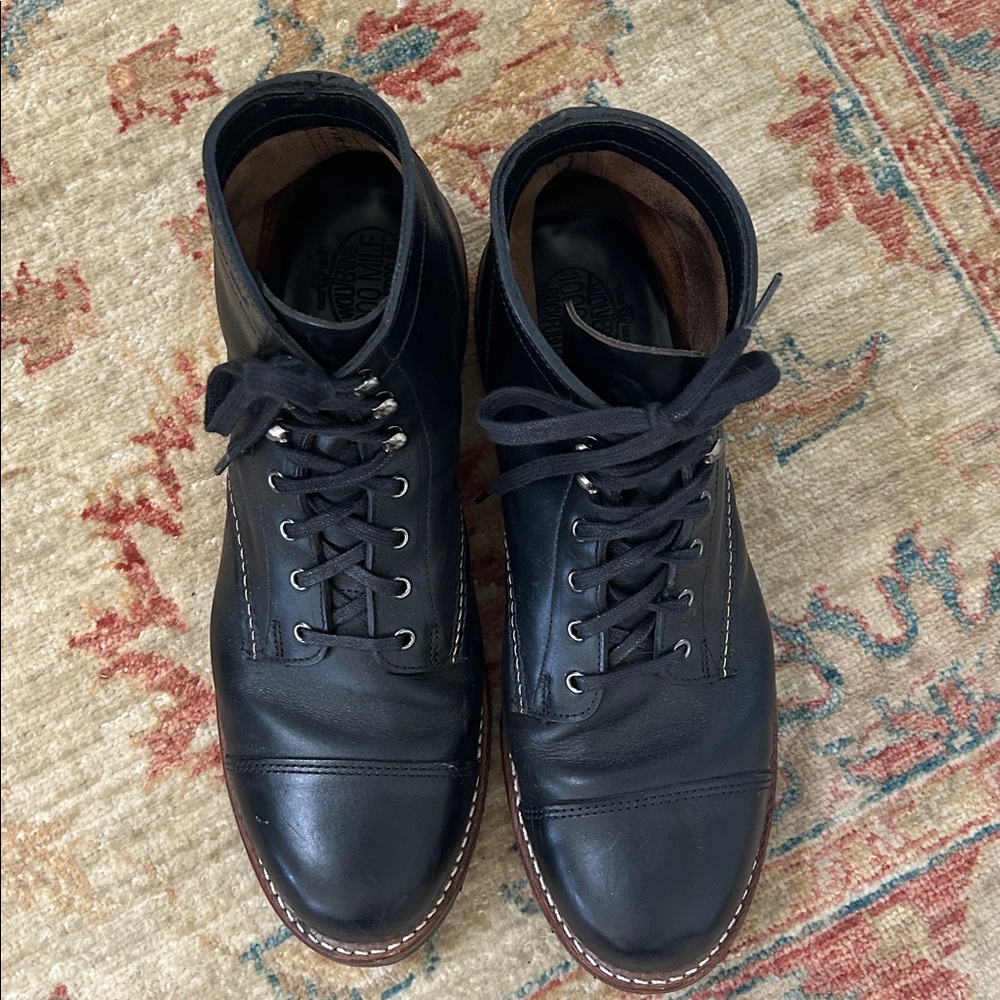 Wolverine 1000 Mile Cap-Toe Boot - Black Leather - Picture 7 of 13